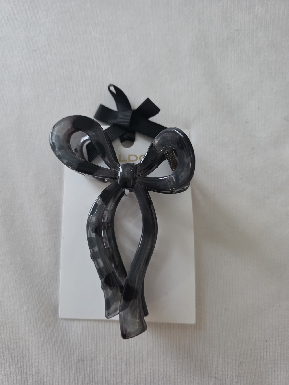 ALDO Smoky Gray Bow Hair Clip